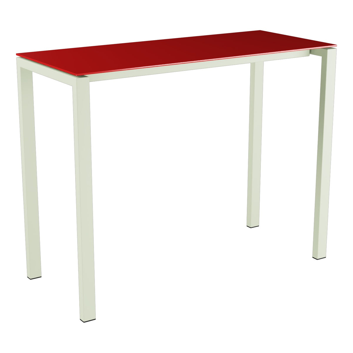 Schaffner Luzern table haute 140x60cm h:110cm – Rouge 30 / Vert Pastel 64
