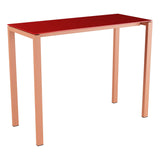 Schaffner Luzern table haute 140x60cm h:110cm – Rouge 30 / Terracotta 84