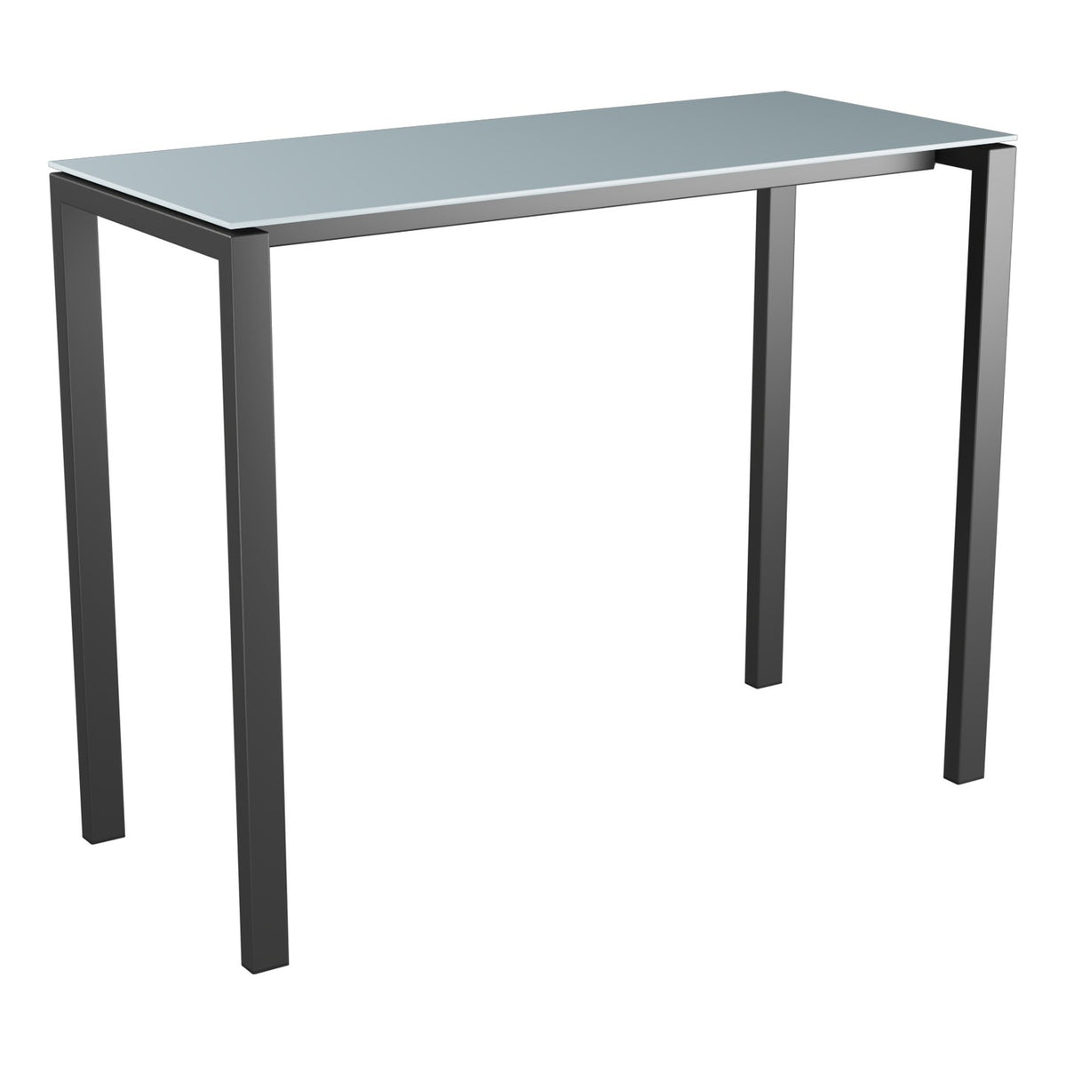Schaffner Luzern table haute 140x60cm h:110cm – Bleu Pastel 51 / Anthracite 77