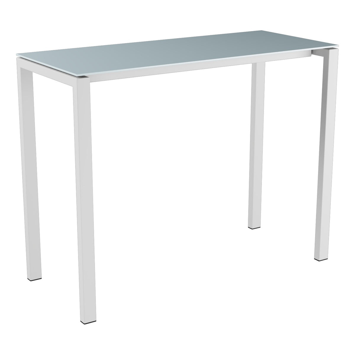 Schaffner Luzern table haute 140x60cm h:110cm – Bleu Pastel 51 / Gris argent 78