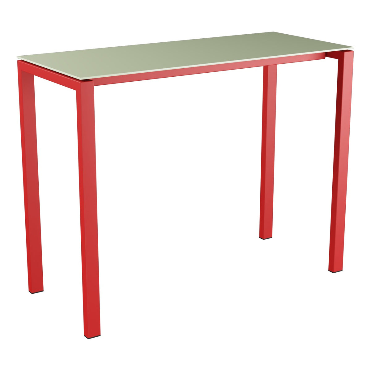 Schaffner Luzern table haute 140x60cm h:110cm – Vert Pastel 64 / Rouge 30