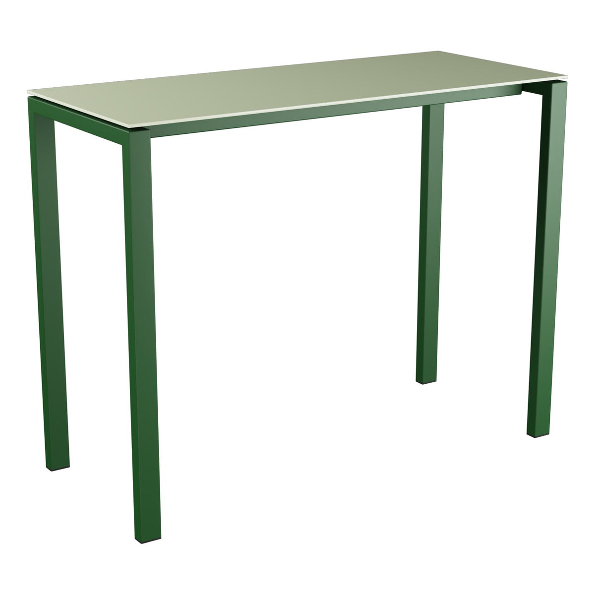 Schaffner Luzern table haute 140x60cm h:110cm – Vert Pastel 64 / Vert Sapin 66