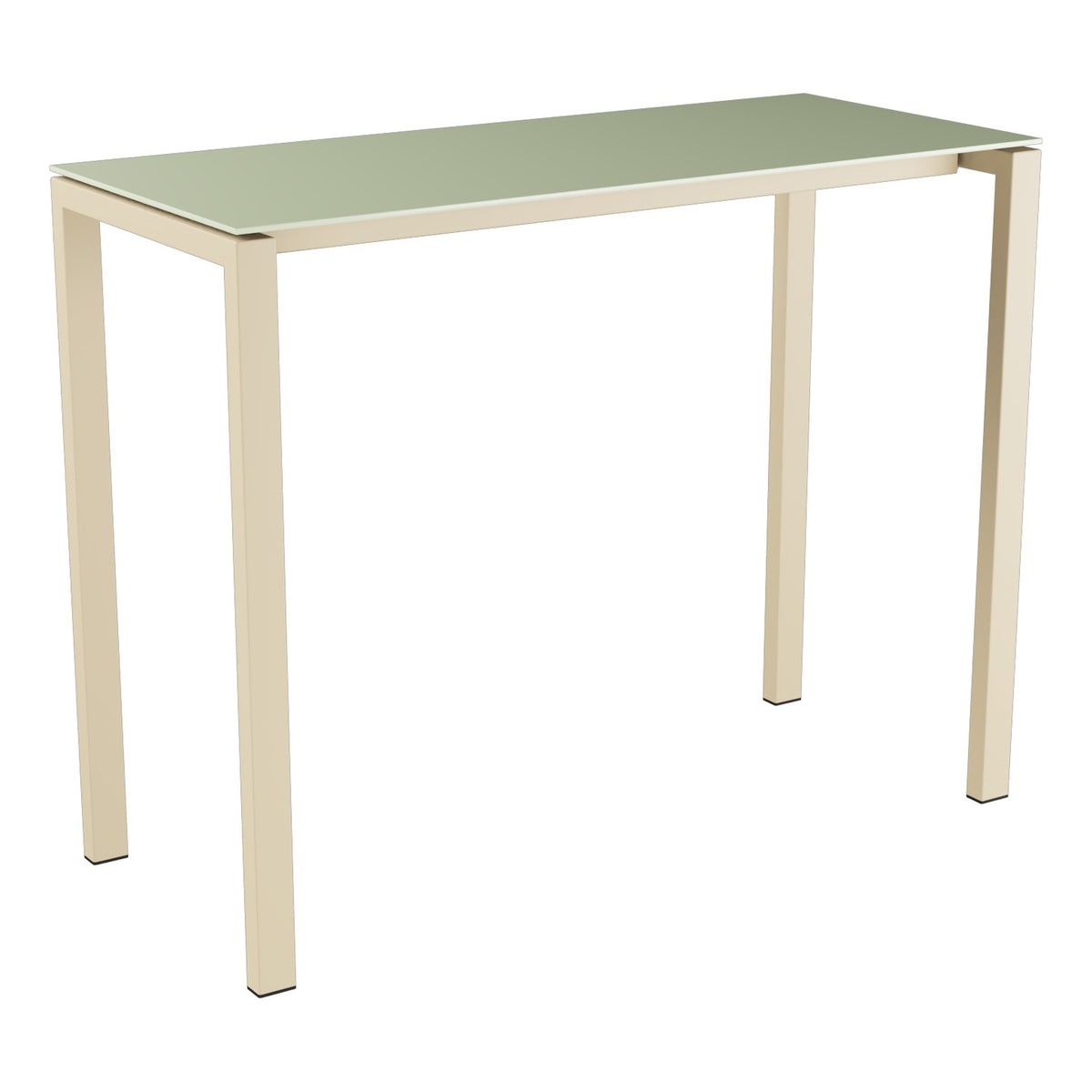 Schaffner Luzern table haute 140x60cm h:110cm – Vert Pastel 64 / Marron Pastel 83