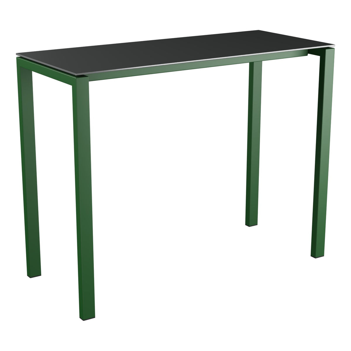 Schaffner Luzern table haute 140x60cm h:110cm – Graphite 73 / Vert Sapin 66
