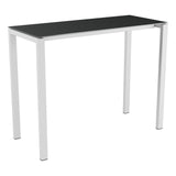Schaffner Luzern table haute 140x60cm h:110cm – Graphite 73 / Gris argent 78