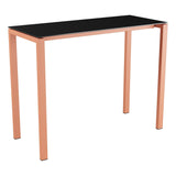 Schaffner Luzern table haute 140x60cm h:110cm – Anthracite 77 / Terracotta 84