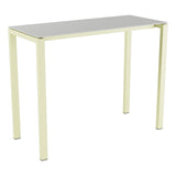 Schaffner Luzern table haute 140x60cm h:110cm – Gris Argent 78 / Jaune Buis 18