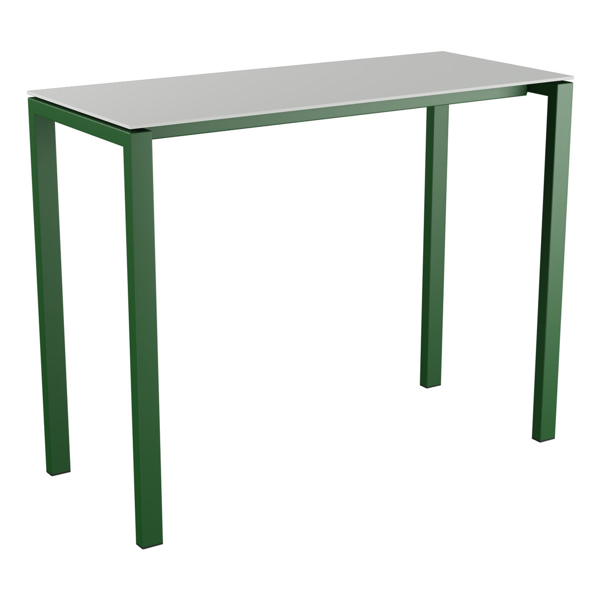 Schaffner Luzern table haute 140x60cm h:110cm – Gris Argent 78 / Vert Sapin 66