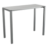 Schaffner Luzern table haute 140x60cm h:110cm – Gris Argent 78 / Graphite 73