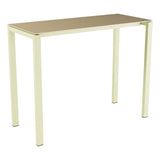 Schaffner Luzern table haute 140x60cm h:110cm – Marron Pastel 83 / Jaune Buis 18