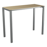 Schaffner Luzern table haute 140x60cm h:110cm – Marron Pastel 83 / Graphite 73