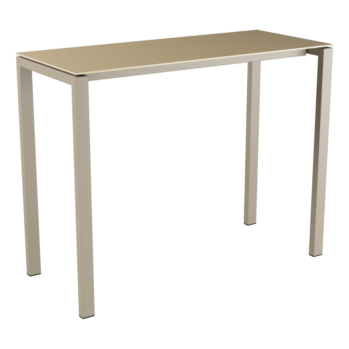 Schaffner Luzern table haute 140x60cm h:110cm – Marron Pastel 83 / Champagne 85
