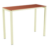 Schaffner Luzern table haute 140x60cm h:110cm – Terracotta 84 / Jaune Buis 18