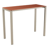 Schaffner Luzern table haute 140x60cm h:110cm – Terracotta 84 / Champagne 85