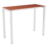 Schaffner Luzern table haute 140x60cm h:110cm – Terracotta 84 / Blanc 90