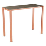 Schaffner Luzern table haute 140x60cm h:110cm – Champagne 85 / Terracotta 84