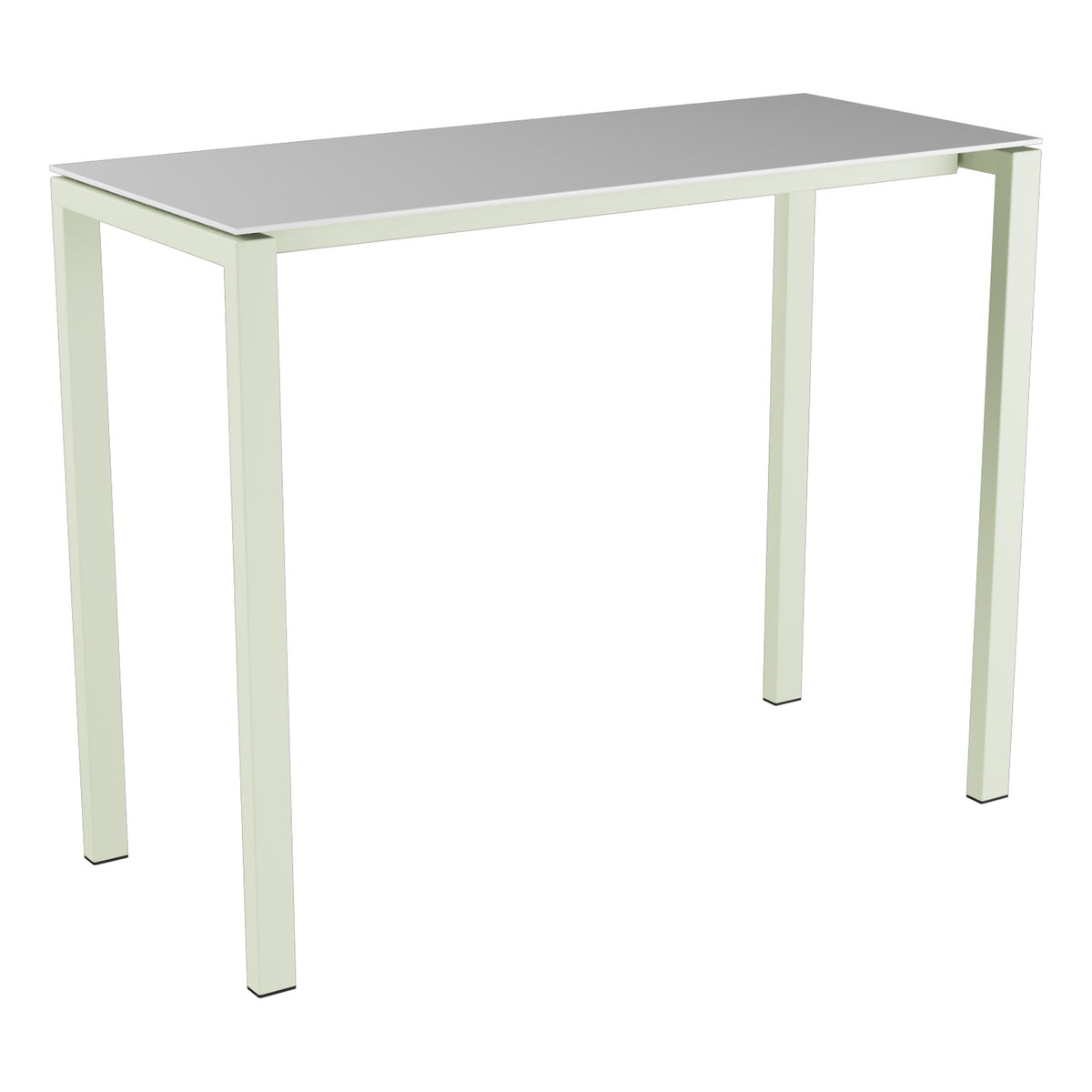 Schaffner Luzern table haute 140x60cm h:110cm – Blanc 90 / Vert Pastel 64