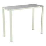 Schaffner Luzern table haute 140x60cm h:110cm – Blanc 90 / Vert Pastel 64