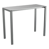 Schaffner Luzern table haute 140x60cm h:110cm – Blanc 90 / Graphite 73