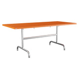 Schaffner Säntis Table repas rabattable 180x80cm – Orange 13 / Galvanisé à chaud 02