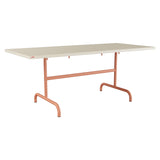 Schaffner Säntis Table repas rabattable 180x80cm – Sable Pastel 15 / Terracotta 84