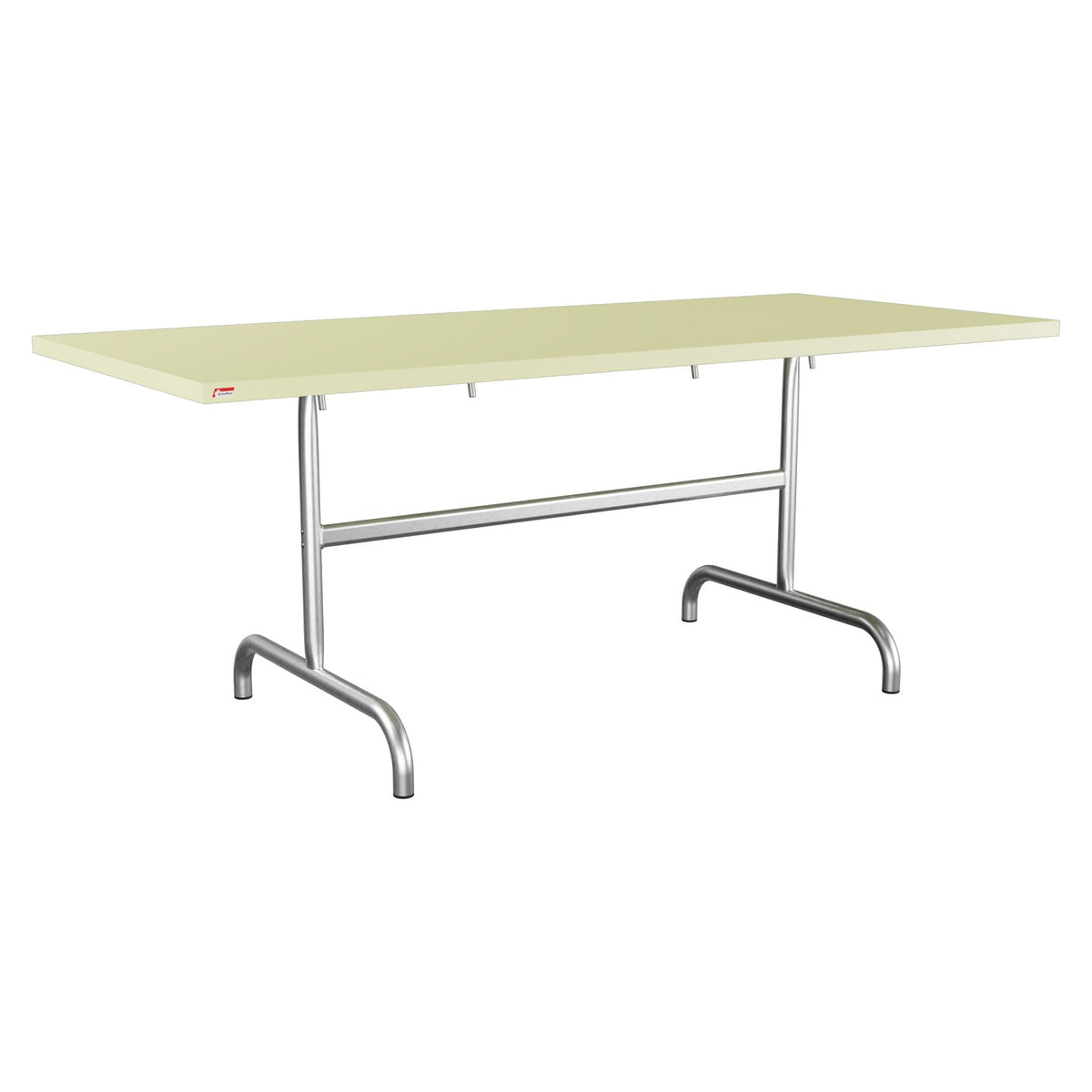 Schaffner Säntis Table repas rabattable 180x80cm – Jaune Buis 18 / Galvanisé à chaud 02