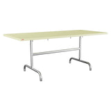 Schaffner Säntis Table repas rabattable 180x80cm – Jaune Buis 18 / Galvanisé à chaud 02