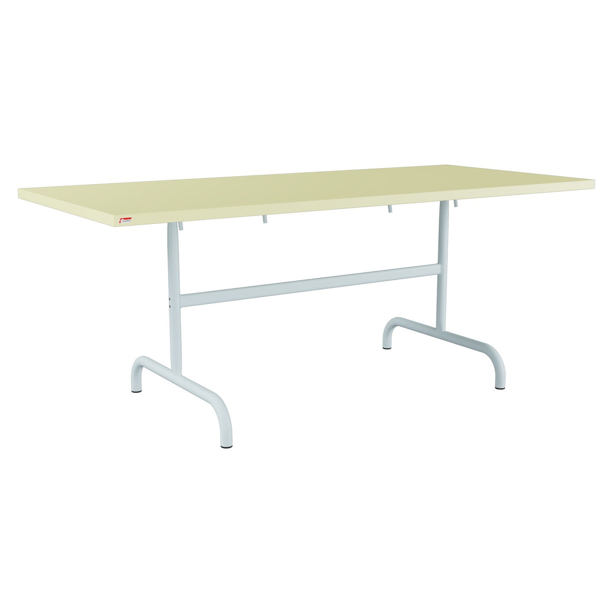 Schaffner Säntis Table repas rabattable 180x80cm – Jaune Buis 18 / Bleu Pastel 51