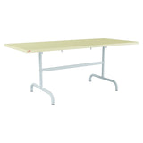 Schaffner Säntis Table repas rabattable 180x80cm – Jaune Buis 18 / Bleu Pastel 51
