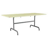 Schaffner Säntis Table repas rabattable 180x80cm – Jaune Buis 18 / Graphite 73