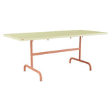 Schaffner Säntis Table repas rabattable 180x80cm – Jaune Buis 18 / Terracotta 84
