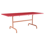 Schaffner Säntis Table repas rabattable 180x80cm – Rouge Érable 33 / Terracotta 84