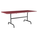 Schaffner Säntis Table repas rabattable 180x80cm – Bordeaux 38 / Noir 91