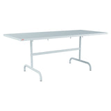 Schaffner Säntis Table repas rabattable 180x80cm – Bleu Pastel 51 / Bleu Pastel 51