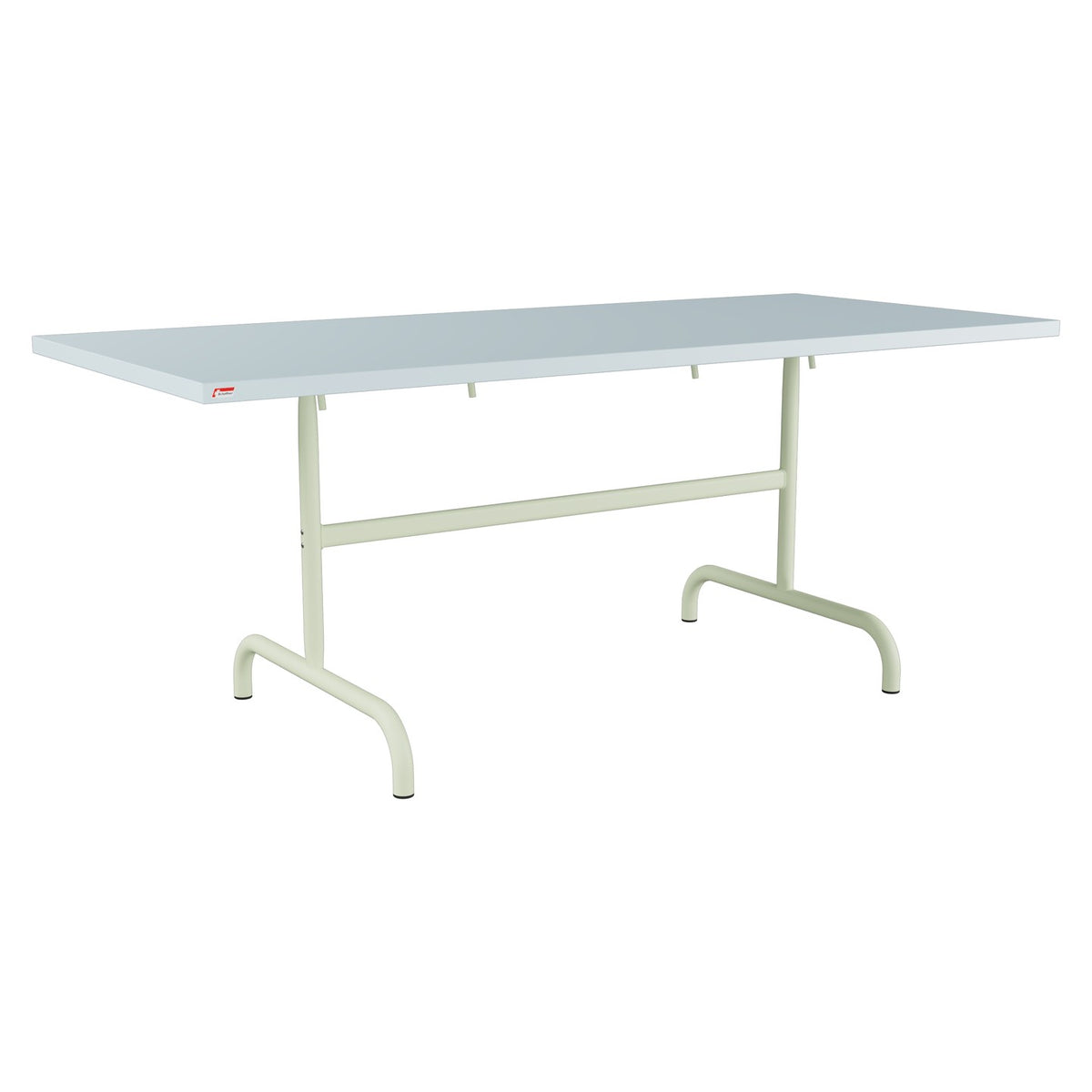 Schaffner Säntis Table repas rabattable 180x80cm – Bleu Pastel 51 / Vert Pastel 64