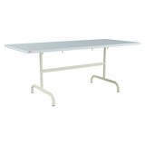 Schaffner Säntis Table repas rabattable 180x80cm – Bleu Pastel 51 / Vert Pastel 64