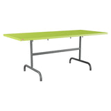 Schaffner Säntis Table repas rabattable 180x80cm – Vert clair 63 / Graphite 73