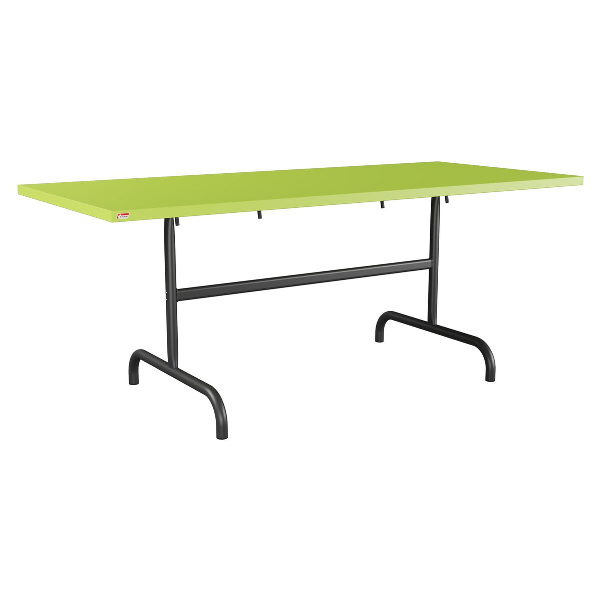 Schaffner Säntis Table repas rabattable 180x80cm – Vert clair 63 / Anthracite 77