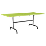 Schaffner Säntis Table repas rabattable 180x80cm – Vert clair 63 / Anthracite 77