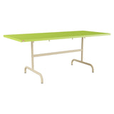 Schaffner Säntis Table repas rabattable 180x80cm – Vert clair 63 / Marron Pastel 83