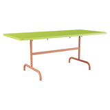 Schaffner Säntis Table repas rabattable 180x80cm – Vert clair 63 / Terracotta 84