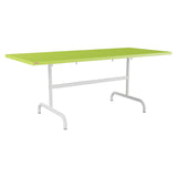 Schaffner Säntis Table repas rabattable 180x80cm – Vert clair 63 / Blanc 90