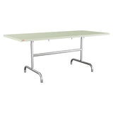 Schaffner Säntis Table repas rabattable 180x80cm – Vert Pastel 64 / Galvanisé à chaud 02