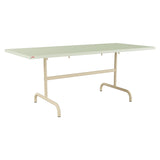 Schaffner Säntis Table repas rabattable 180x80cm – Vert Pastel 64 / Marron Pastel 83
