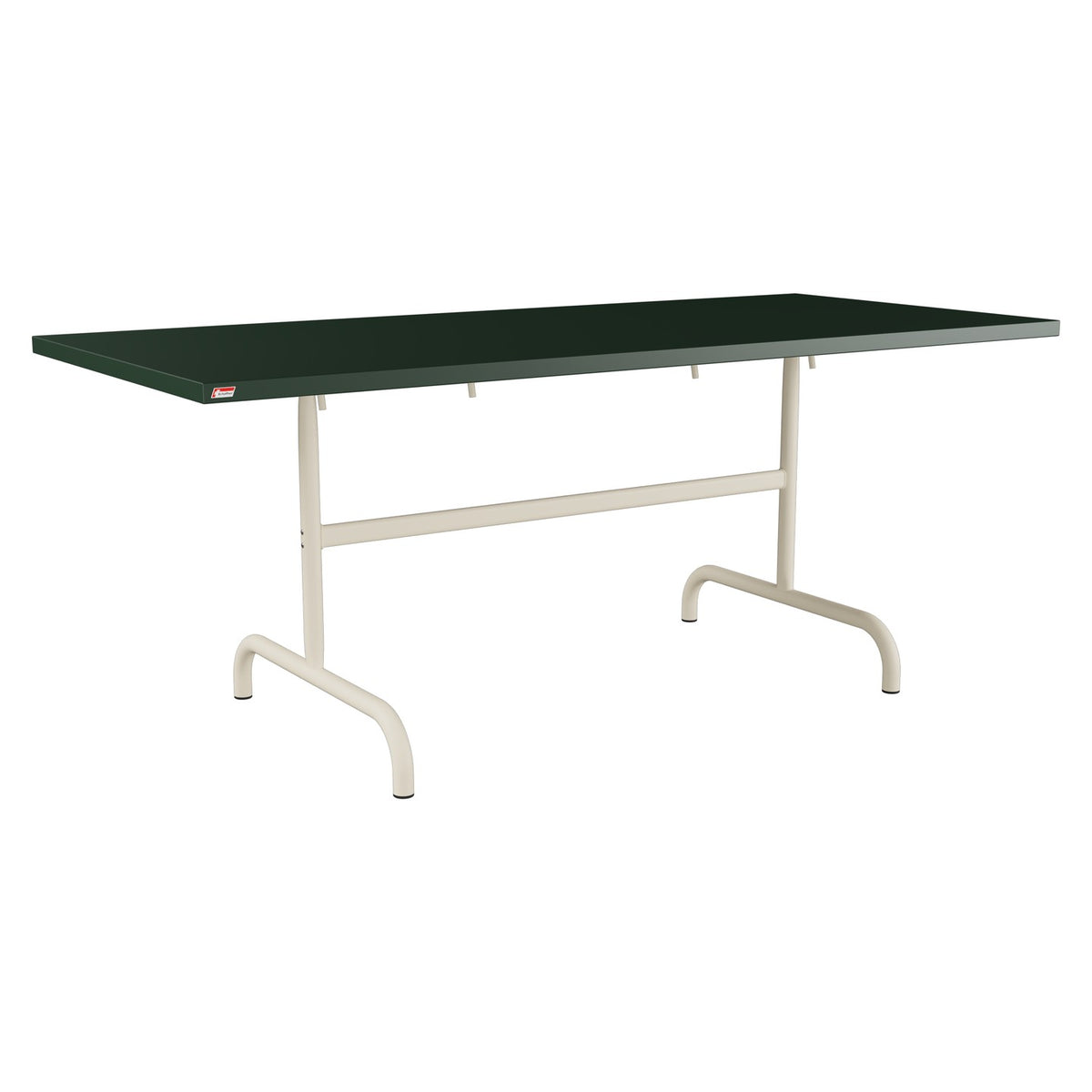 Schaffner Säntis Table repas rabattable 180x80cm – Vert Sapin 66 / Sable Pastel 15