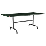 Schaffner Säntis Table repas rabattable 180x80cm – Vert Sapin 66 / Anthracite 77