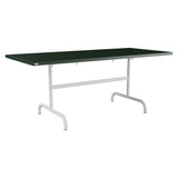 Schaffner Säntis Table repas rabattable 180x80cm – Vert Sapin 66 / Gris Argent 78