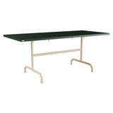 Schaffner Säntis Table repas rabattable 180x80cm – Vert Sapin 66 / Marron Pastel 83