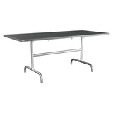 Schaffner Säntis Table repas rabattable 180x80cm – Graphite 73 / Galvanisé à chaud 02