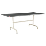 Schaffner Säntis Table repas rabattable 180x80cm – Graphite 73 / Sable Pastel 15